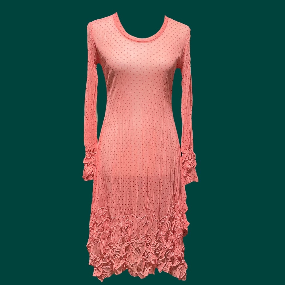 Sun Light Sheer Polka Dot Organza Dress